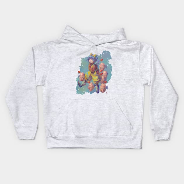 Eiko Carol and Moogles Kids Hoodie by Hannahbattle